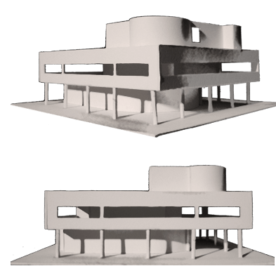 3D model návrhu budovy v architektonickej fáze 